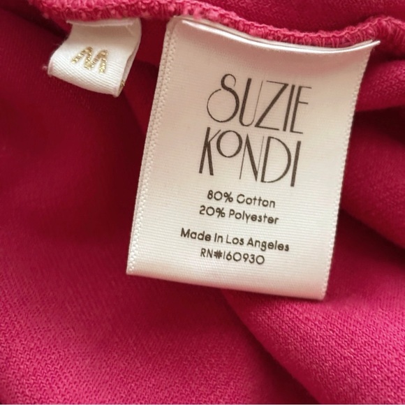 Suzie Kondi Samos Oversized Terry Sweatshirt Medium Red - Picture 7 of 9